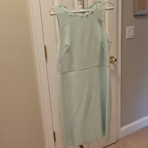 LOFT Light Green Midi Dress